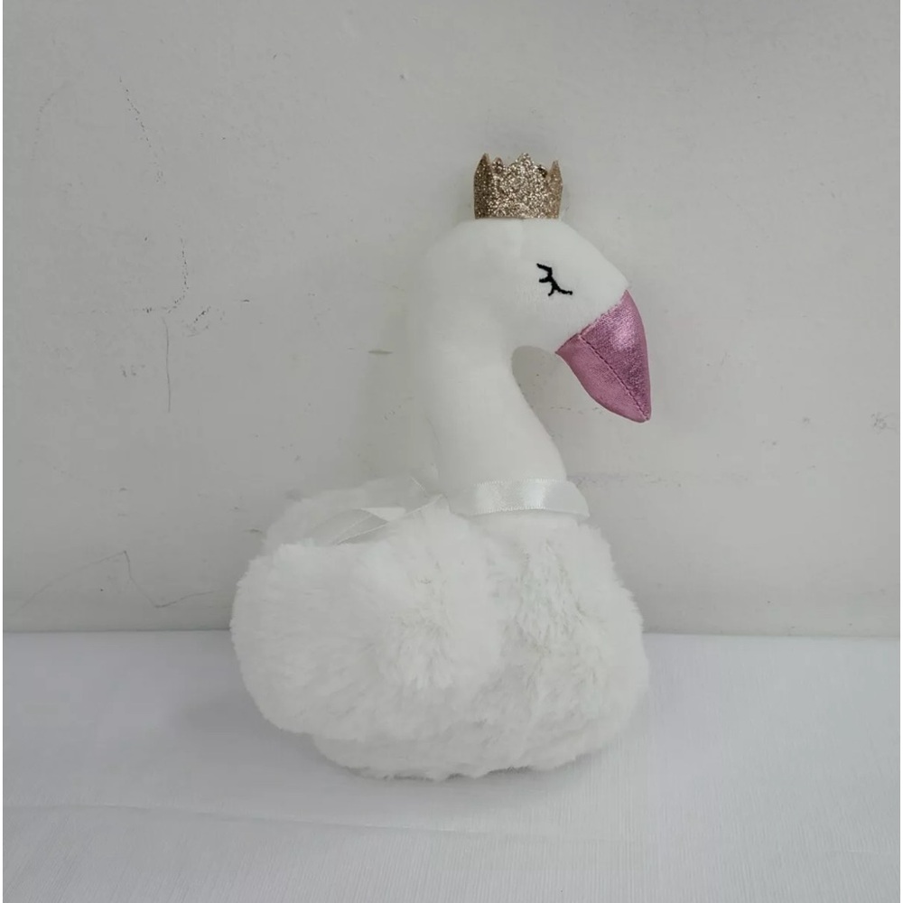 Frankford princess/queen swan crown ribbon/bow plushie